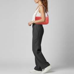 مملوكة مسبقًا Cerruti 1881 Crystal Studded Red Leather Shoulder Bag