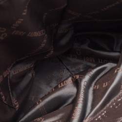 Cerruti Brown Velvet Pleated Satchel