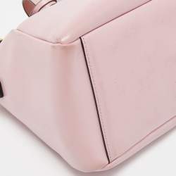 Cerruti Pink Leather Frame Satchel