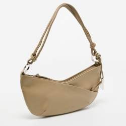 Pre Owned Cerruti 1881 Beige Leather Shoulder Bag