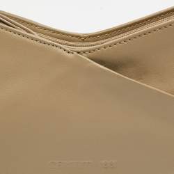 Pre Owned Cerruti 1881 Beige Leather Shoulder Bag
