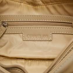 Pre Owned Cerruti 1881 Beige Leather Shoulder Bag
