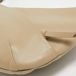 Pre Owned Cerruti 1881 Beige Leather Shoulder Bag