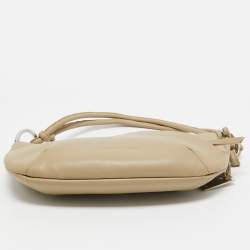 Pre Owned Cerruti 1881 Beige Leather Shoulder Bag
