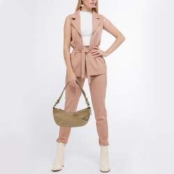 Pre Owned Cerruti 1881 Beige Leather Shoulder Bag