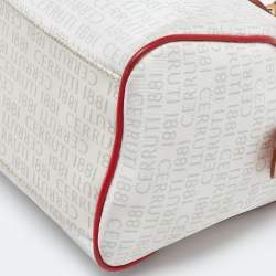Cerruti Multicolor Signature Coated Canvas and Leather Bag