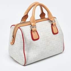 Cerruti Multicolor Signature Coated Canvas and Leather Bag