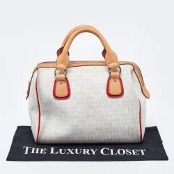 Cerruti Multicolor Signature Coated Canvas and Leather Bag
