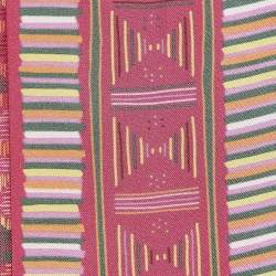 Pre Owned CH Carolina Herrera Pink Printed Silk Bandeau Scarf