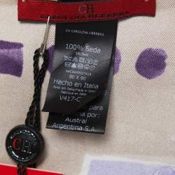 Pre Owned CH Carolina Herrera Multicolor Printed Silk Scarf