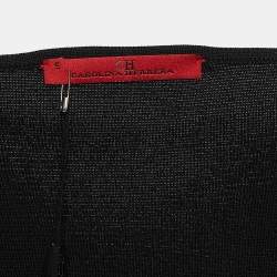 مملوكة مسبقًا CH Carolina Herrera Black Jersey Sleeveless Short Dress S