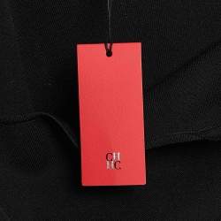 مملوكة مسبقًا CH Carolina Herrera Black Jersey Sleeveless Short Dress S