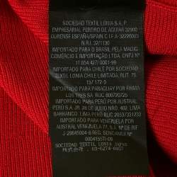 CH Carolina Herrera Red Knit Sleeveless Dress M