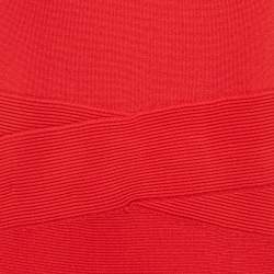 CH Carolina Herrera Red Knit Sleeveless Dress M