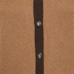 Pre Owned CH Carolina Herrera Brown Wool Knit Cardigan M