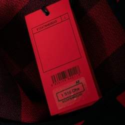 Pre Owned CH Carolina Herrera Red Stripe Knit Top L