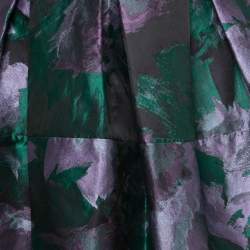 Pre Owned CH Carolina Herrera Multicolor Jacquard Mini Skirt S