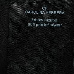 Pre Owned CH Carolina Herrera Monochrome Crepe Flared Sleeveless Dress L