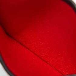 Pre Owned CH Carolina Herrera Black Monogram Embossed Leather Card Holder