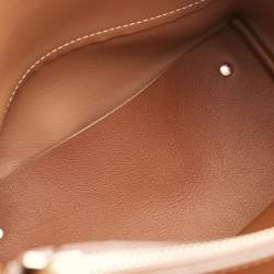 Pre Owned CH Carolina Herrera Brown Leather Medium Matryoshka Locked Shoulder Bag