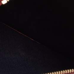 Pre Owned CH Carolina Herrera Brown/Gold Monogram Canvas Pouch