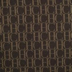 مملوكة مسبقًا CH Carolina Herrera Continental Brown/Burgundy Monogram Canvas and Leather Pouch