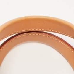 Pre Owned CH Carolina Herrera Red Monogram Leather Andy Boston Bag