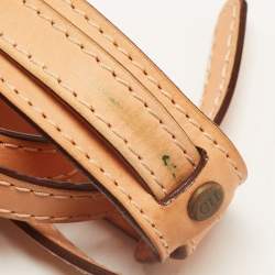 Pre Owned CH Carolina Herrera Red Monogram Leather Andy Boston Bag