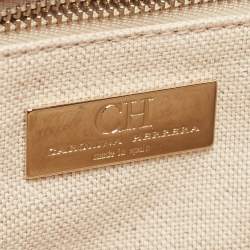 Pre Owned CH Carolina Herrera Purple Quilted Leather Flap Chain Bag