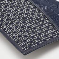 مملوكة مسبقًا CH Carolina Herrera Blue Monogram Canvas Zip Pouch