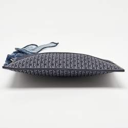 مملوكة مسبقًا CH Carolina Herrera Blue Monogram Canvas Zip Pouch