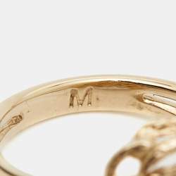 Pre Owned Dior Rose Gold Tone Ring Size 52