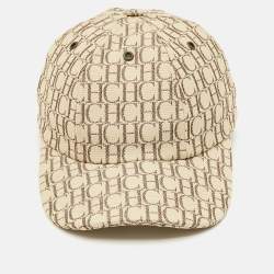 مملوكة مسبقًا قُبَّعَة بيسبول بيج بشعار كارولينا هيريرا قماش مونوغرام مقاس متوسط