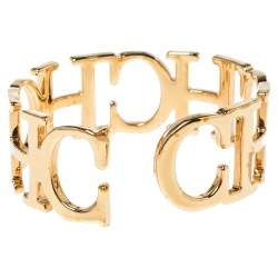 Pre Owned CH Carolina Herrera Between the Line Cuff Bracelet