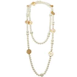 Pre Owned CH Carolina Herrera A day for Love Station Necklace