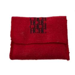 Pre Owned Carolina Herrera Black Beaded Crystal Chain Tassel Earrings