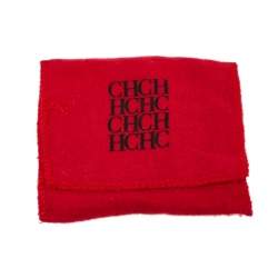 Pre Owned Carolina Herrera Black Beaded Crystal Chain Tassel Earrings