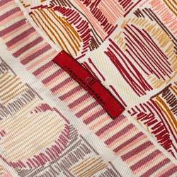 Pre Owned CH Carolina Herrera CH Scribble Print Silk Scarf 