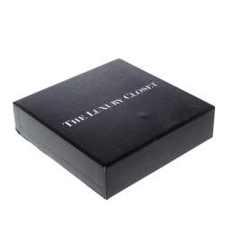 Pre Owned CH Carolina Herrera Green Leather Logo Wrap Bracelet