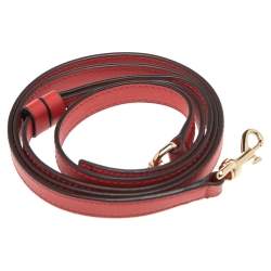 Carolina Herrera Red Leather Adjustable Shoulder Bag Strap
