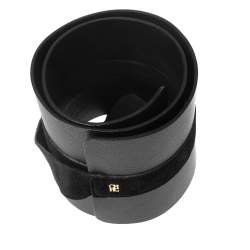 Pre Owned CH Carolina Herrera Black Leather and Suede Obi Waist Belt
