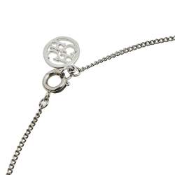 Pre Owned CH Carolina Herrera Crystal Jasmine Faux Pearl Pendant Necklace