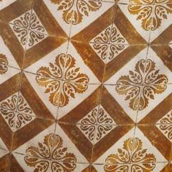 Pre Owned CH Carolina Herrera Brown Printed Silk Scarf