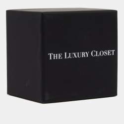 Pre Owned Carolina Herrera Gold Tone Braided Lurex Detail Multi Strand Bracelet