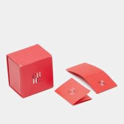 Pre Owned CH Carolina Herrera Crystal Pearl Drop Jasmine Earrings