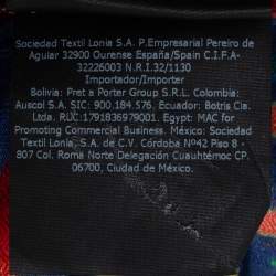 Pre Owned CH Carolina Herrera Multicolor Logo Print Modal and Cashmere Scarf