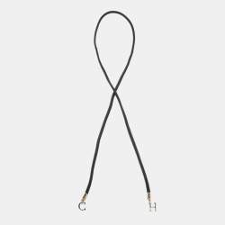 Pre Owned CH Carolina Herrera Black Wrap Around Logo Waist Belt