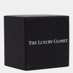 Pre Owned CH Carolina Herrera Silver Tone Logo Pendant Necklace