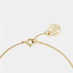 Pre Owned  Carolina Herrera CH Faux Pearl Gold Tone Bracelet