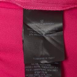 Pre Owned CH Carolina Herrera Pink Belted Maxi Dress M